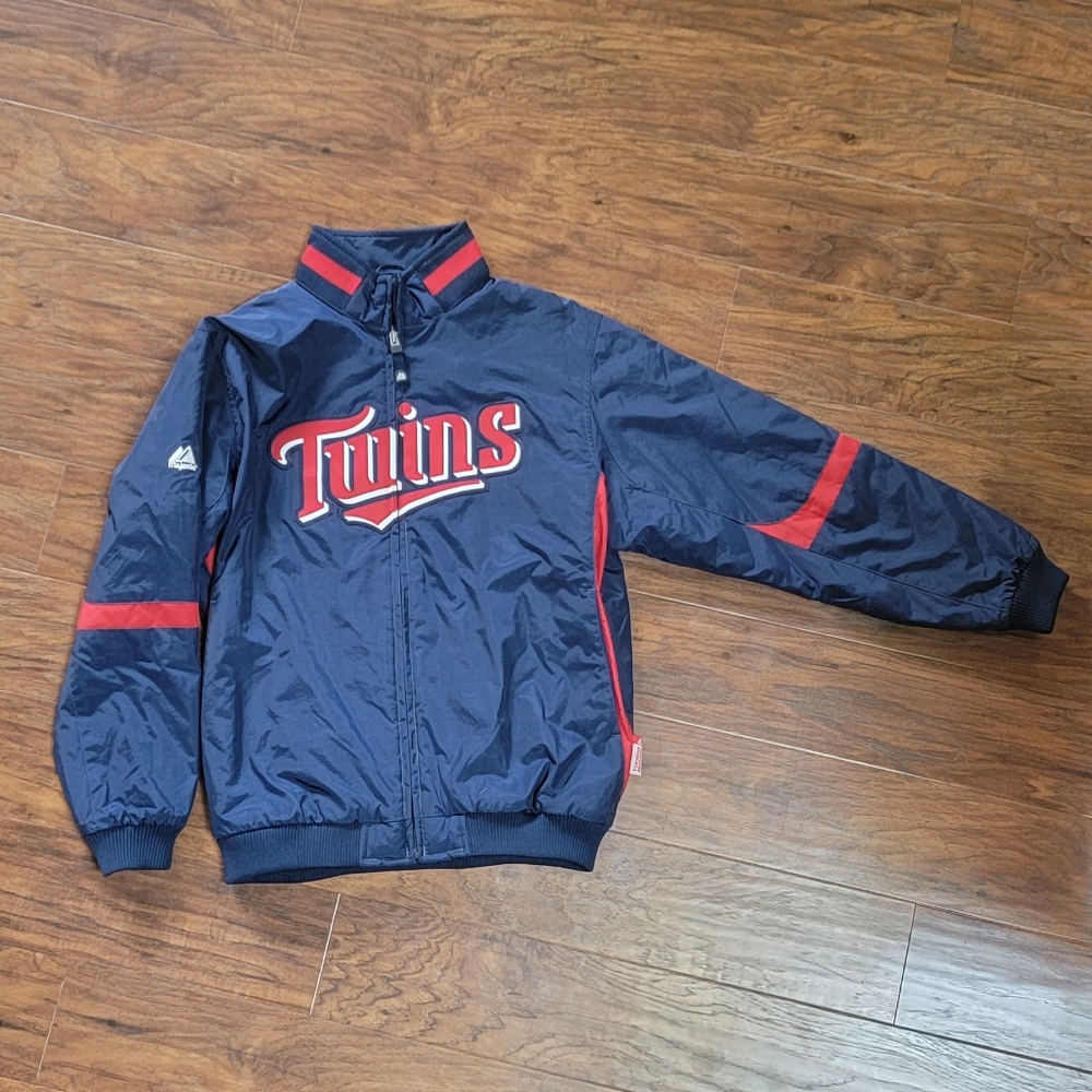 Minnesota Twins MLB Kids Boys or Girls Majestic Size Large Authentic Jacket